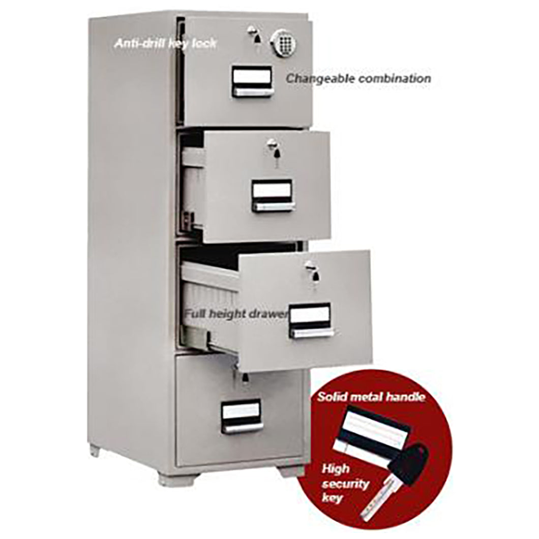 Aiko Safe AB4-4KDT 4-Layer Fire-resistant Cabinet