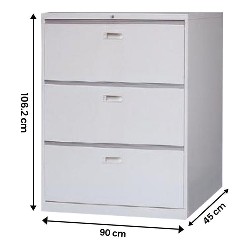 3-Drawer Lateral Cabinet