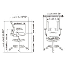 Load image into Gallery viewer, MC-1023BS Mesh Mid-Back Stool
